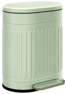 HOMCOM 20 l odpadkový koš s víkem a nožním pedálem – vyjímatelný vnitřní kbelík, tlumené zavírání – zelený, 36,5 x 31,2 x 45 cm | Aosom