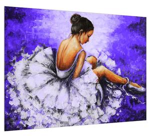 Obraz sedící baletky (70x50 cm)