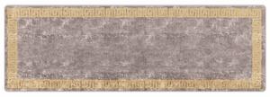 Běhoun MARSA Šedý 100 x 300 cm Polyester a PVC