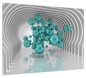 Abstraktní obraz - bubliny (70x50 cm)