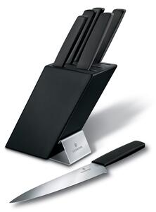 VICTORINOX Blok s barevnými noži 6 ks, Swiss Modern,černý