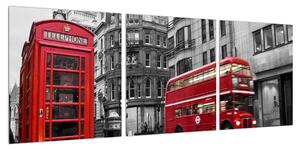 Obraz londýnské telefonní budky (90x30 cm)