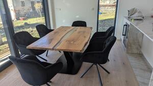 Jídelní stůl - Epoxy river table Rozměry produktu: 1500x400 (mm)