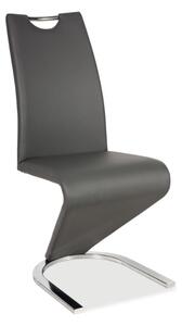 H-090 jídelní židle, šedá ekokůže/chrom