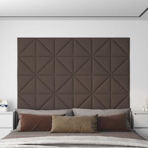 Nástěnné panely 12 ks taupe 30x30 cm textil 0,54 m²