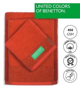 Sada 3ks osušek Casa United Colors of Benetton / 30x50 / 50x90 / 70x140 cm / 100% bavlna / červená