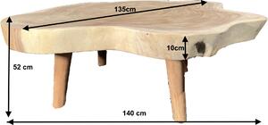 FaKOPA s. r. o. TRUNK - konferenční stolek ze suaru 140 x 135 cm