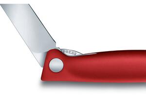 VICTORINOX Skládací svačinový nůž Swiss Classic s rovným ostřím červený