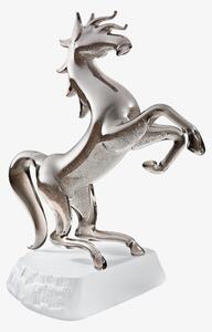 Skleněná figurka Mustang, kůň vysypaná českým křišťálem Preciosa