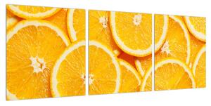 Obraz šťavnatých pomerančů (90x30 cm)