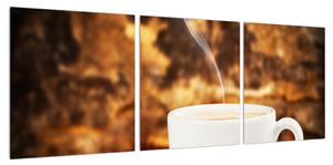 Obraz šálku kávy (90x30 cm)