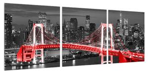 Moderní obraz mostu (90x30 cm)