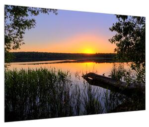 Obraz jezerní krajiny (90x60 cm)