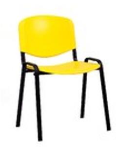 Konferenční plastová židle ISO Žlutá