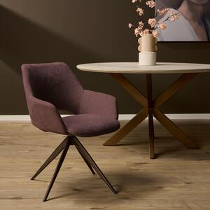 Jídelní židle Daisy v fialové barvě pro elegantní jídelny