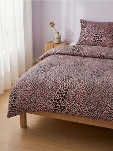 Sinsay - Ložní souprava s motivem srdcí ve stylu leopardího vzoru - béžová
