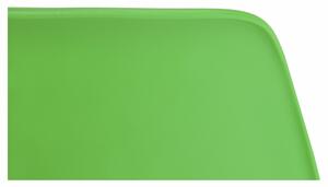 Tempo Kondela Plastová jídelní židle CINKLA 3 NEW, zelená/buk