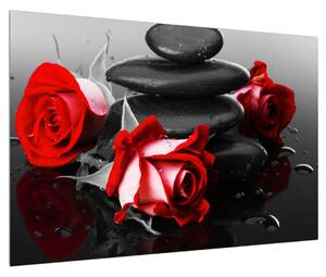 Obraz růže (90x60 cm)