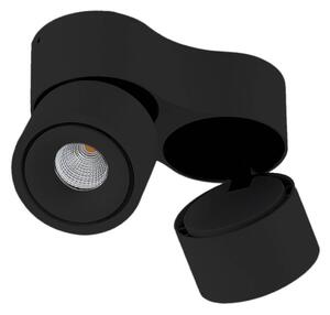 Arcchio LED stropní bodové svítidlo Rotari, 8,9 W, 2 světla, černé