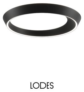 Lodes Designové LED stropní svítidlo Tidal, Ø 60 cm, 1x37W Barva: Matná černá, Teplota světla: 2700K