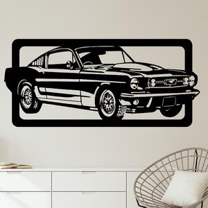 Živá Zeď Samolepka Ford Mustang Barva: černá, Velikost: 60 x 26 cm
