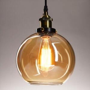 Toolight, skleněná závěsná lampa Verto-B 1xE27 APP045-1CP, hnědá, OSW-00137
