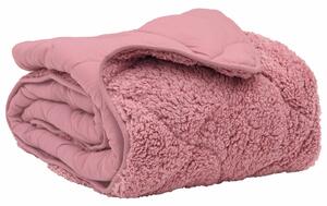 Letní přikrývka Růžová 200 x 240 cm Mikrovlákno a teddy fleece