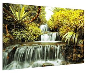 Obraz indonéských vodopádů (90x60 cm)