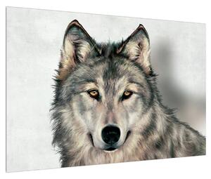 Obraz vlka (90x60 cm)