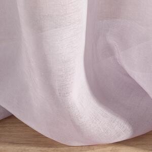 Růžová záclona na pásce ARGEA 140x270 cm