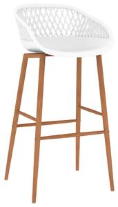 Barové židle 2 ks bílé