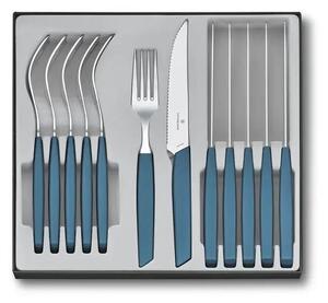 VICTORINOX Sada příborů s nožem steakovým Swiss Modern 12 ks modrá