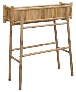 Zahradní květináč s držákem Přírodní 100 x 38 x 114 cm Bambus