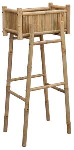 Zahradní květináč s držákem Přírodní 50 x 38 x 114 cm Bambus