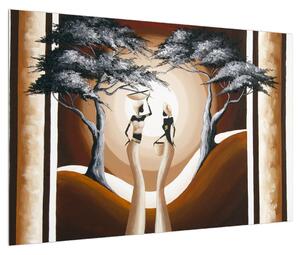 Orientální obraz dvou žen a stromu (90x60 cm)