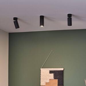 Paulmann LED stropní svítidlo Turnal Coin, černé kovové, 2 700 K, stmívatelný, Černá, Obývací pokoj / jídelna, kov, Moderní, Podhledové stropní svítidlo