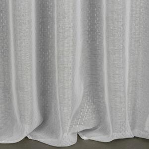 Bílá záclona na pásce LOARA 300x270 cm
