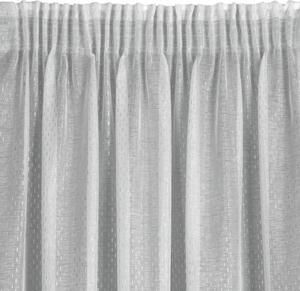 Bílá záclona na pásce LOARA 300x270 cm