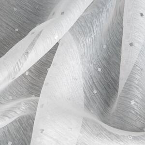 Bílá záclona na kroužcích SIBEL 300x250 cm
