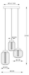 Globo 15746-3H - LED Lustr na lanku FLUORO LED/23W/230V