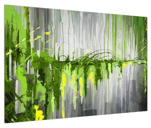Abstraktní obraz - malba (90x60 cm)