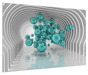 Abstraktní obraz - bubliny (90x60 cm)