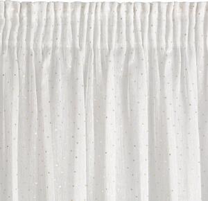 Bílá záclona na pásce SIBEL 300x150 cm