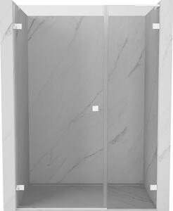 Mexen Lunar-B, L výklopné levé sprchové dveře 110 cm, 8mm čiré sklo, bílý profil, 832SL-110-050-20-00-L