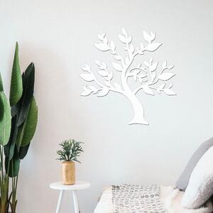 Dřevo života | Dřevěný strom na zeď JARO | Barva: Bílá | Rozměry (cm): 95x95