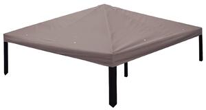 Plachta na altán Taupe 300 x 300 cm Polyester a ocel