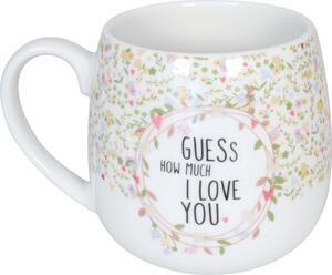 Porcelánový hrnek Hádej, jak moc tě mám rád 400 ml