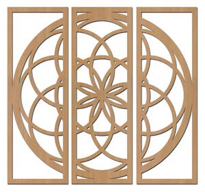 Dřevo života | Dřevěná mandala - VZDUCH | Barva: Javor | Rozměry (cm): 70x65