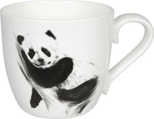 Porcelánový hrnek Panda - černobílý 425 ml