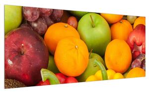 Obraz ovoce a zeleniny (100x40 cm)